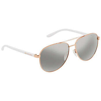 Silver Mirrored Pilot Sunglasses MK5007 11086G