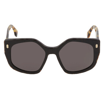 Smoke Geometric Sunglasses FE40017I 01A
