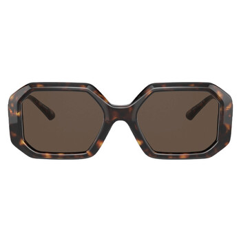 Solid Dark Brown Irregular Sunglasses TY7160U 183613