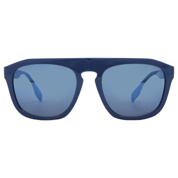 Wren Dark Grey Blue Mirror Pilot Sunglasses BE4396U 405825