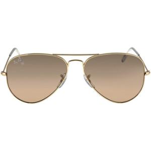 Aviator Gradient SilverPink Mirror Sunglasses RB3025 0013E