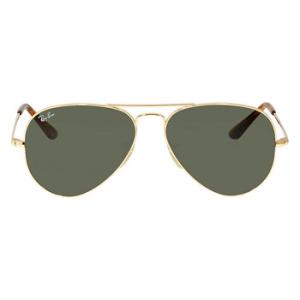 Aviator Metal II Green Classic G15 Sunglasses RB3689 914731