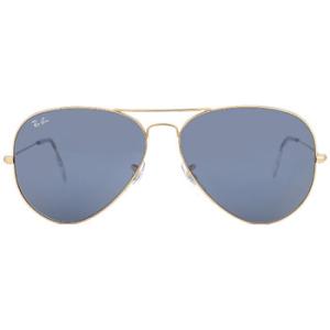 Aviator Rose Gold Blue Pilot Sunglasses RB3025 9202R5