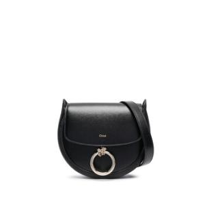 Black Arlene Leather Crossbody Bag