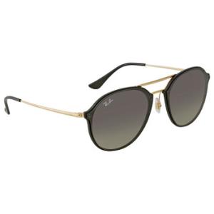 Blaze Double Bridge Grey Gradient Round Sunglasses RB4292N 60111