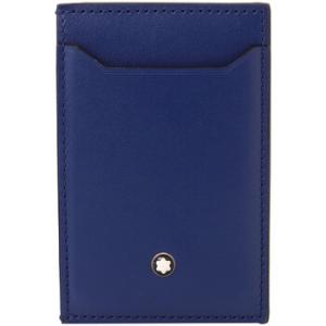 Blue Leather Meisterstuck Pocket 3cc