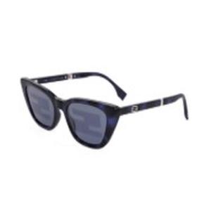 Blue Logo Cat Eye Sunglasses FE40089I 55X
