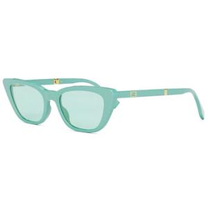 Blue Logo Folding Cat Eye Sunglasses FE40089I 90X