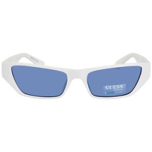 Blue Rectangular Sunglasses GU8232 21V