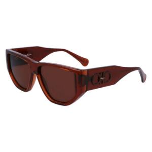 Brown Geometric Sunglasses SF1077S 232