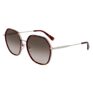 Brown Gradient Geometric Sunglasses LO163S 717