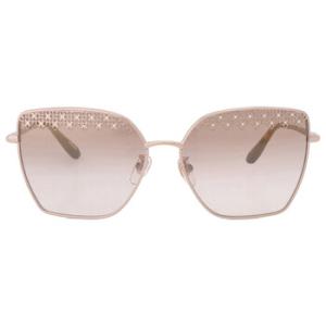 Brown Gradient Mirror Gold Butterfly Sunglasses SCHF76S 594G