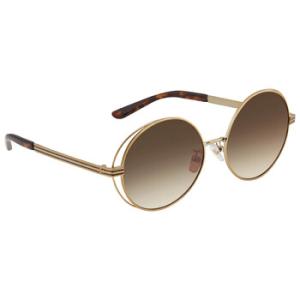 Brown Gradient Round Sunglasses TY6085 327913