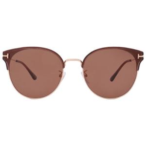 Brown Oval Sunglasses FT0898K 45E
