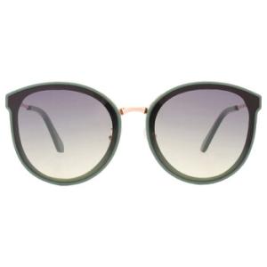 COLADA Green Sunset Fade Oval Sunglasses