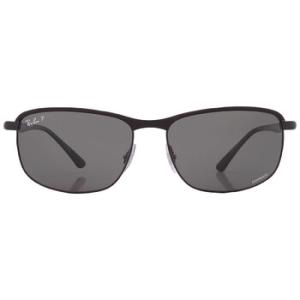 Chromance Polarized Dark Gray Rectangular Sunglasses RB3671CH 186K8