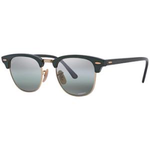 Clubmaster Chromance SilverGreen Square Sunglasses RB3016 1368G4