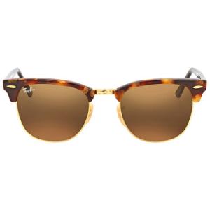 Clubmaster Fleck Brown Classic B15 Square Sunglasses RB3016 1160
