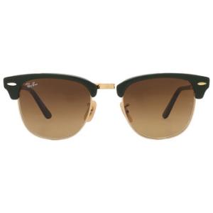 Clubmaster Folding Brown Gradient Square Sunglasses RB2176 136885