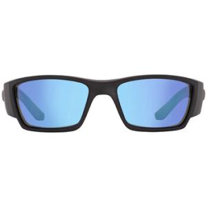 Corbina Pro Blue Mirror Polarized Glass Wrap Sunglasses 6S9109 910901