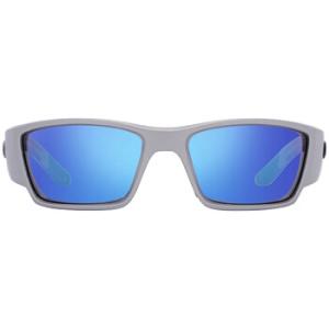 Corbina Pro Blue Mirror Polarized Glass Wrap Sunglasses 6S9109 910906
