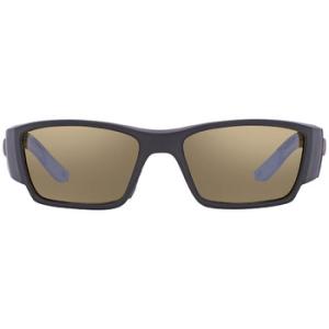 Corbina Pro Sunrise Silver Mirror Polarized Glass Wrap Sunglasses 6S9109 910905