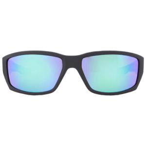DIRTY MO Happy Bronze Polar with Green Spectra Mirror Wrap Sunglasses