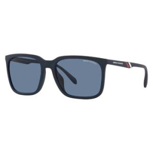 Dark Blue Rectangular Sunglasses AX4117SU 818180