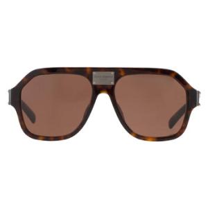 Dark Brown Pilot Sunglasses DG4433F 50273