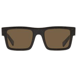 Dark Brown Rectangular Sunglasses PR 19WS 19D01T