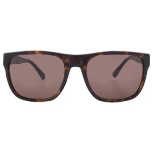 Dark Brown Square Sunglasses EA4163 587973