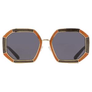 Dark Grey Geometric Sunglasses TY6102 335387