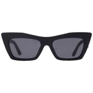 Dark Grey Mirrored Cat Eye Sunglasses DG4435 25256G