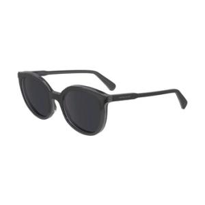 Dark Grey Oval Sunglasses LO739S 018