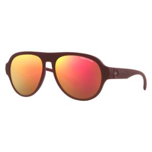 Dark Violet Mirror Red Pilot Sunglasses AX4126SU 82746Q