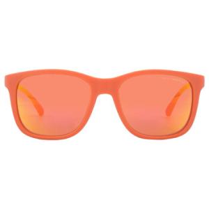 Dark Violet Mirrored Red Rectangular Sunglasses EA4184 59326Q