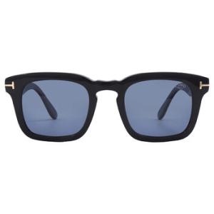 Dax Polarized Blue Square Sunglasses FT0751 01V