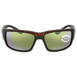 FANTAIL Green Mirror Polarized Glass Sunglasses TF 10 OGMGLP