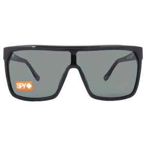 FLYNN Happy Grey Green Shield Sunglasses