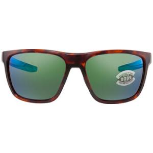 Ferg Green Mirror Polarized Glass Square Sunglasses FRG 191 OGMGLP