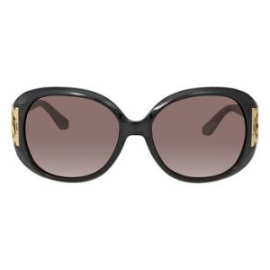 Ferragamo Brown Gradient Oval Sunglasses SF668 001
