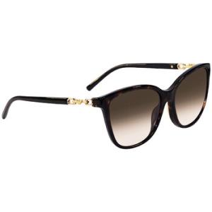 Gradient Brown Rectangular Sunglasses EA4173 500213