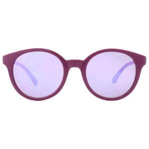 Grey Mirror Violet Round Sunglasses EA4185 51154V