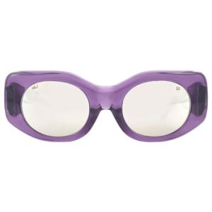 HANGOUT Happy Bronze Platinum Spectra Mirror Cat Eye Sunglasses