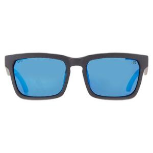 HELM TECH Happy Gray Green Polar with Dark Blue Spectra Mirror Rectangular Sunglasses