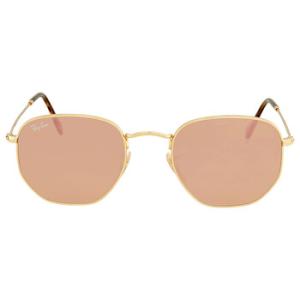 Hexagonal Flat Lenses Bronze Mirror Sunglasses RB3548N 001Z2