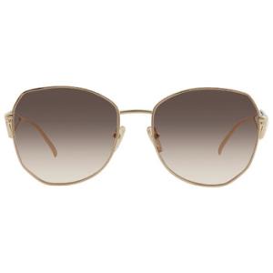 Light Brown Gradient Light Gray Irregular Sunglasses PR 57YS ZVN3D0