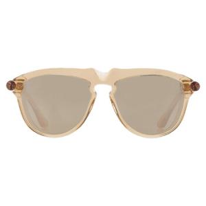 Light Brown Mirrored Gold Pilot Sunglasses BE4417U 40635A