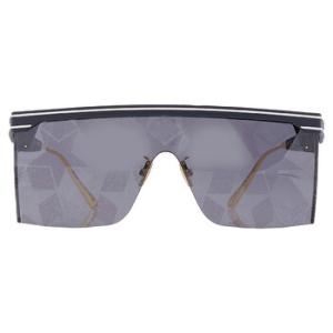 DIORCLUB M1U Mirror Blue Star Print Shield Sunglasses CD40042U 91C