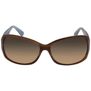 Nalani Polarized HCL Bronze Rectangular Sunglasses HS29503T
